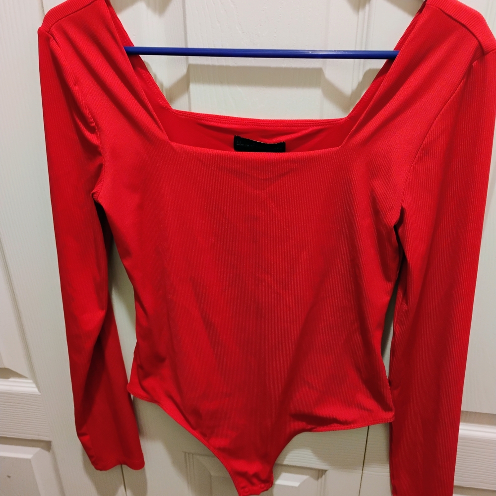 House of Harlow 1960 Red Bodysuit